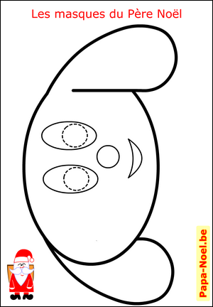 NOEL coloriage masque NOEL fabrication masque enfant de NOEL pour déguisement enfants