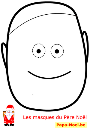 NOEL coloriage masque NOEL fabrication masque enfant de NOEL pour déguisement enfants