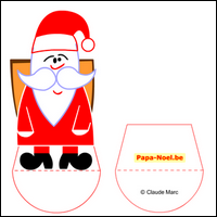 Paper doll Papa NOEL à imprimer dessin de papa noel imprimable gratuit
