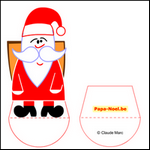 Paper doll Papa Noël PERE NOEL à imprimer gratuit dessin de paperdoll Papa NOEL imprimable gratuitement paper dolls