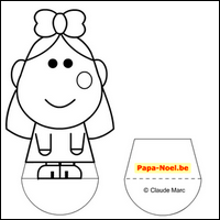 Paper doll NOEL Coloriage poupée de papier NOEL A imprimer gratuit paperdoll dessin de petite fille imprimable gratuitement paper dolls POUPEE de papier