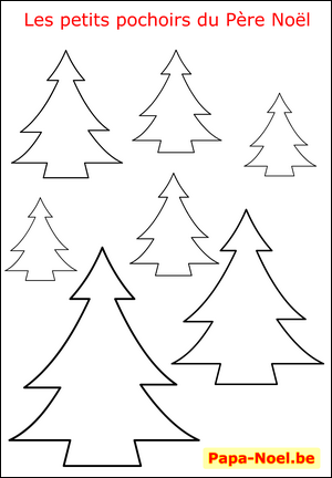 imprimer un pochoir de sapin de Noël gratuit pochoirs de NOEL sapins de NOEL