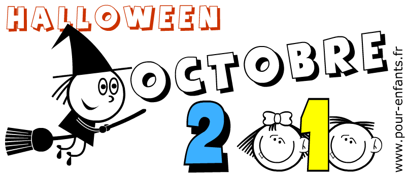 calendrier octobre 2010 halloween