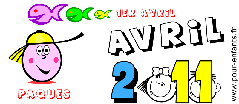 calendrier avril 2011