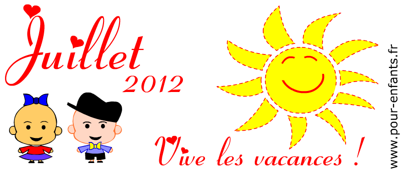 calendrier juillet 2012