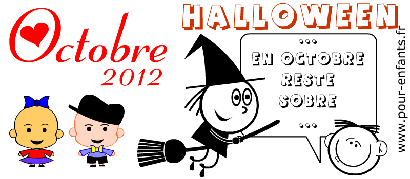 calendrier octobre 2012 halloween