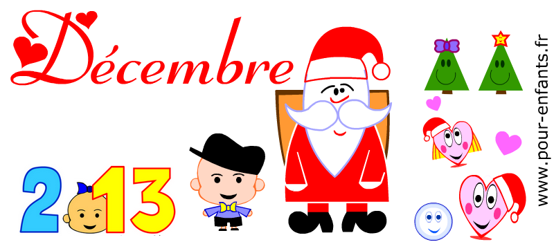 calendrier decembre  2013