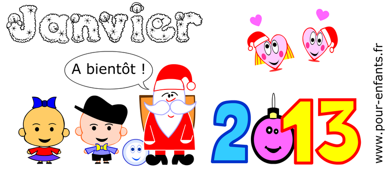 calendrier janvier 2013