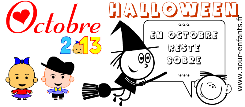 calendrier octobre 2013 halloween