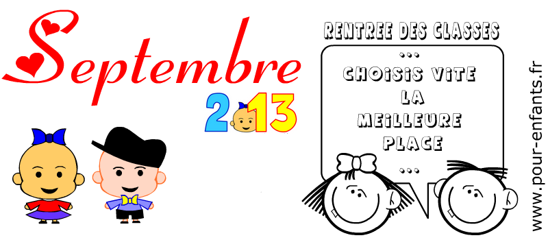 calendrier septembre 2013