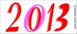 Dessin pour souhaiter une bonne annee 2013 gratuit à imprimer faire carte bonne annee 2013