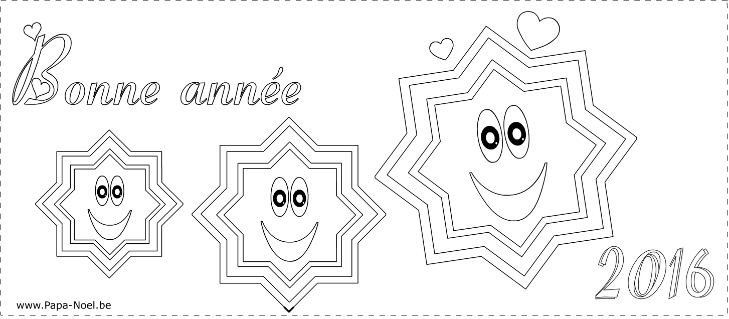 Imprimer ce coloriage Bonne année 2016 gratuit