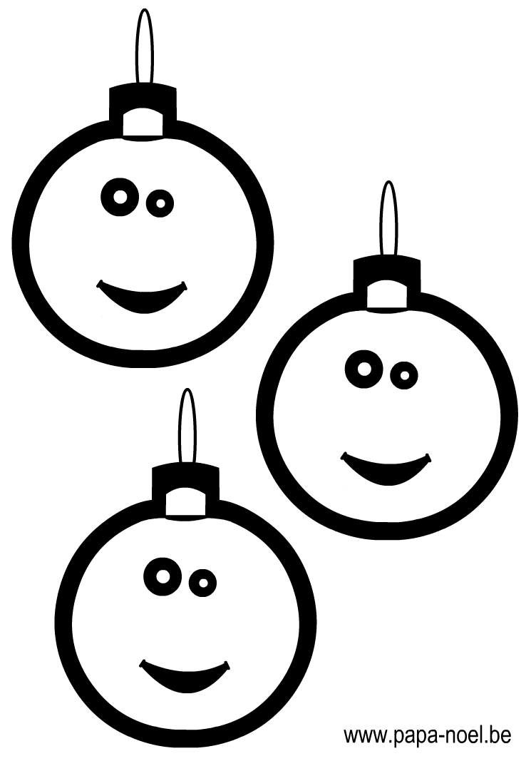 Imprimer ce coloriage de boule de NOEL gratuit