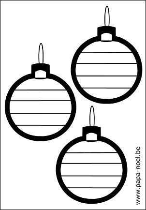 Coloriage de boule de NOEL gratuit à imprimer dessin de boules de noel coloriages de boules de noel