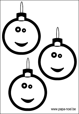 NOEL Coloriage de boule de NOEL gratuit à imprimer  colorier dessin de boules de noel coloriages de boules de noel