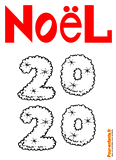 Coloriage Noel 2020 à imprimer