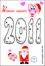 Imprimer coloriage nouvel an 2011 dessin nouvel an 2011 image nouvel an 2011
