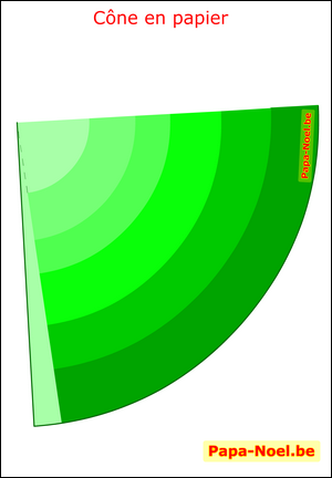 Patron de cône en papier Fabrication d'un CONE en papier dessin de Papa NOEL Fabriquer une déco de Noël Bricolage de Noël facile simple enfants