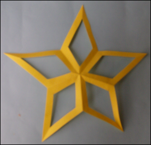 Etoile de NOEL fabriquer une étoile de Noël en papier étoile à 5 branches découpage pliage