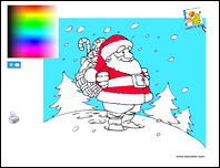 Noël Papa NOEL Jeux de Papa Noël coloriage papa noel en ligne