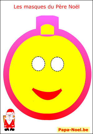 NOEL fabrication masque enfant de Noël pour déguisement enfants