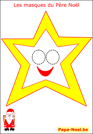 NOEL fabrication masque enfant de Noël pour déguisement enfants spectacle enfant Noel animation enfant